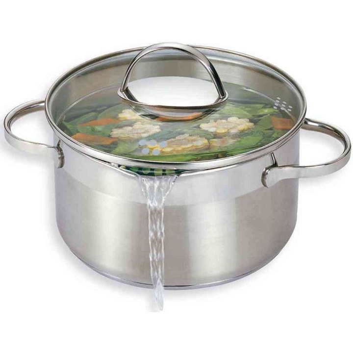 Oala, Ssw New Comfort, 1,9 l, Otel inoxidabil, cu capac, Inductie