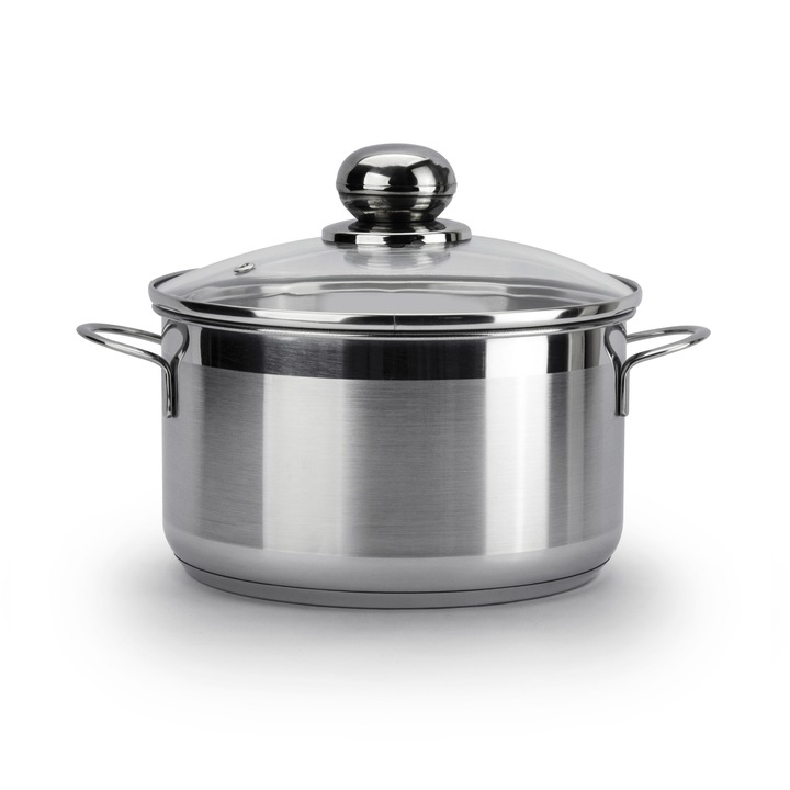 Oala, Ssw City, 3,6 l, Otel inoxidabil, cu capac, Inductie