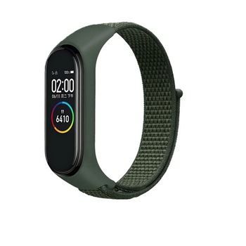 Curea Bratara Fitness compatibil Xiaomi Mi Band 3 / 4 / 5 / 6 din material textil cu arici rezistenta la apa, Verde Curea Bratara Fitness compatibil Xiaomi Mi Band 3 / 4 / 5 / 6 din material textil cu arici rezistenta la apa, Verde