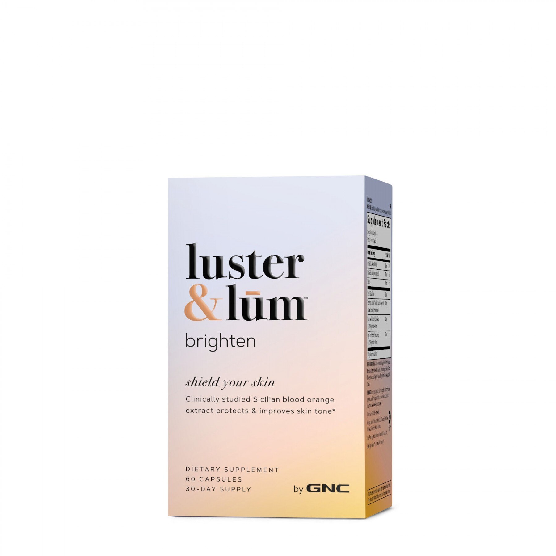 Formula Pentru Sanatatea Pielii GNC, luster & lum® Brighten, 60 cps