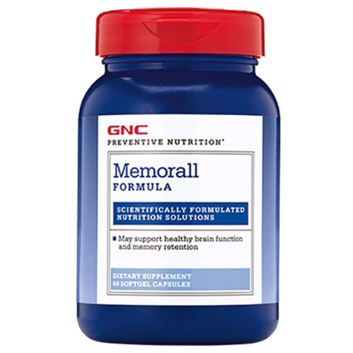 GNC Preventive Nutrition® Memorall, Formula Pentru Sustinerea Memoriei, 60 cps