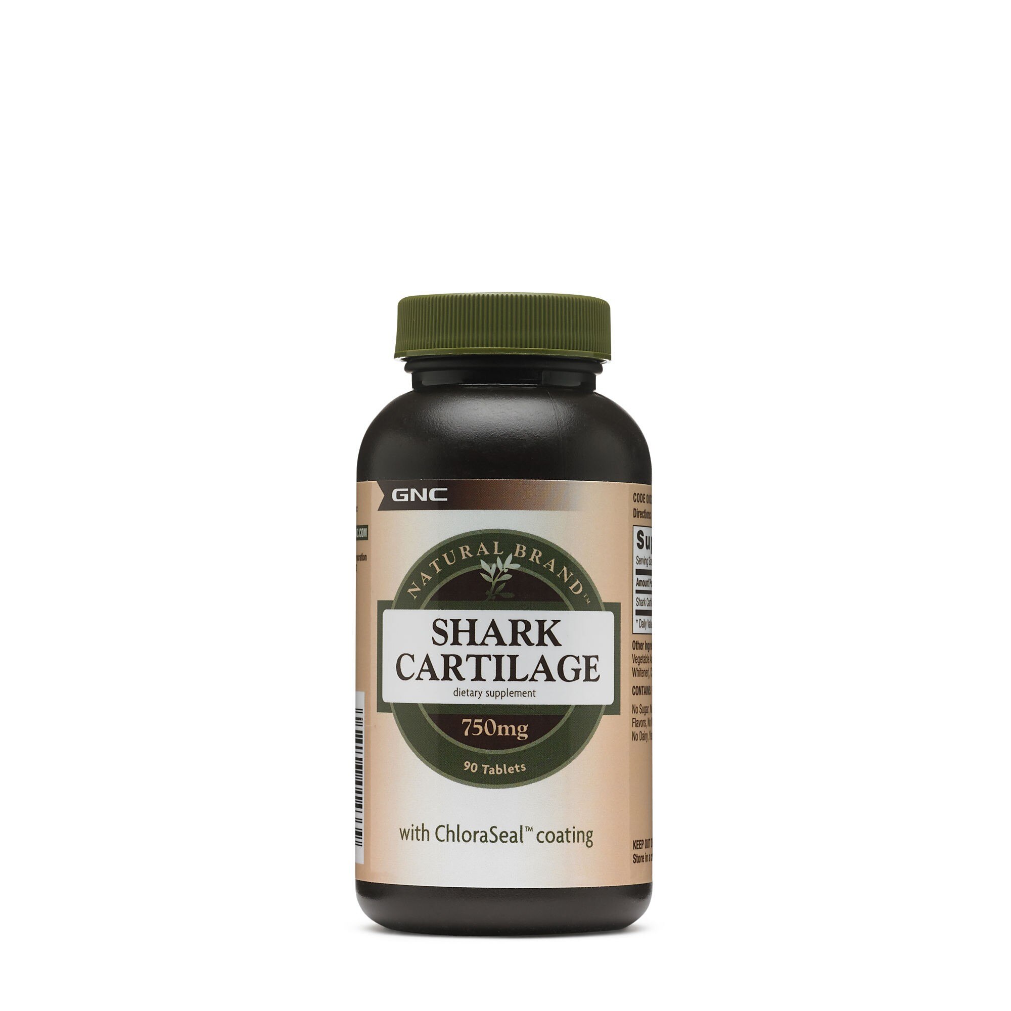 Cartilaj de Rechin GNC, Natural Brand™ Shark Cartilage 750 mg, 90 tb