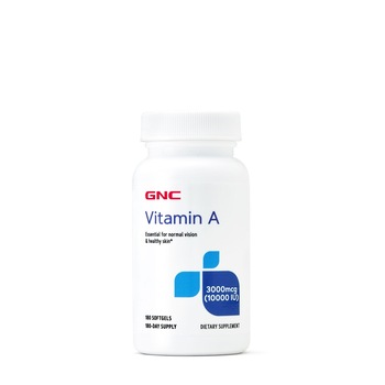 Vitamine si minerale GNC, vitamin A 3000 mcg (10000 UI), 180 cps Vitamine si minerale GNC, vitamin A 3000 mcg (10000 UI), 180 cps