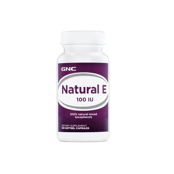 Vitamina E Naturala GNC 100 UI, 100 cps Vitamina E Naturala GNC 100 UI, 100 cps