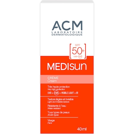 Crema pentru protectie solara ACM Medisun SPF50+, 40 ml