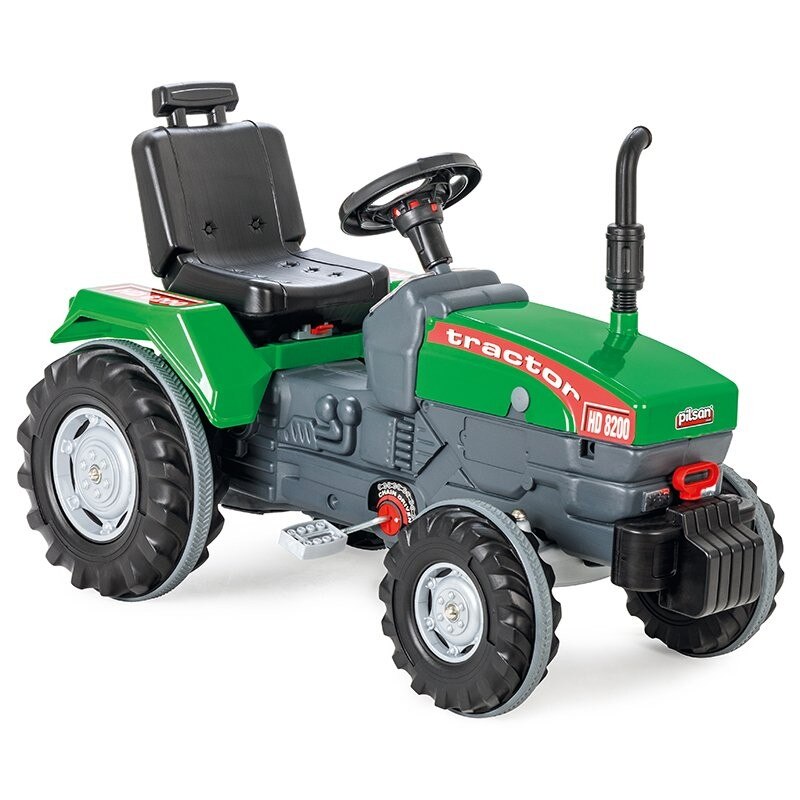 Tractoras verde mare cu pedale, 66 x 54 x 102 cm
