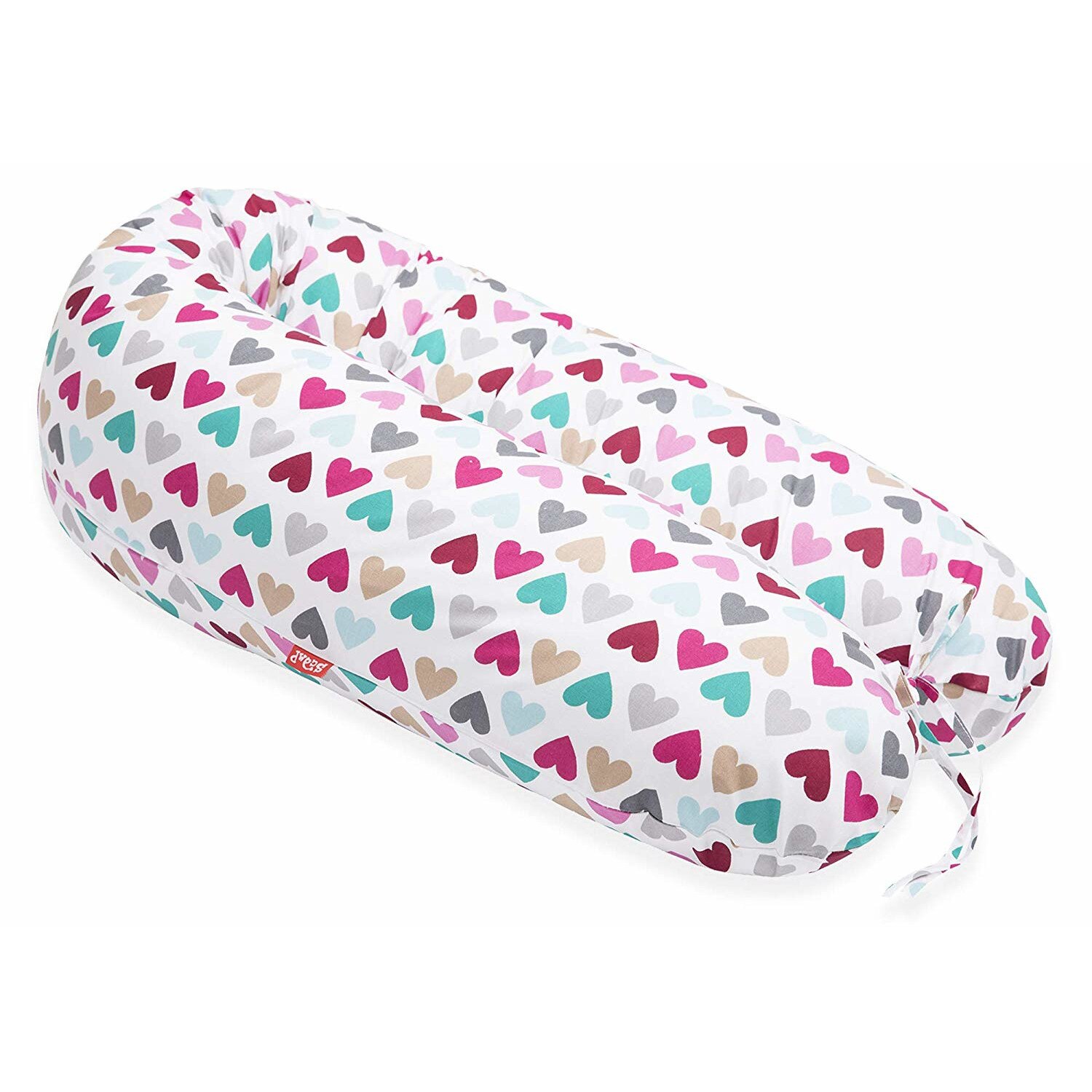 Perna Scamp 3 in 1 pentru gravide, alaptat, bebelusi, 150 cm, Colorful Heart