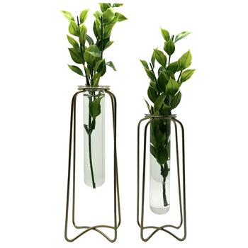 Set 2 Suporturi Metalice cu Eprubeta, 17 x 6 cm Set 2 Suporturi Metalice cu Eprubeta, 17 x 6 cm