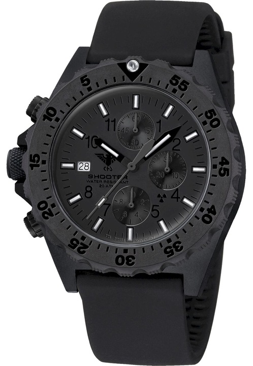 Ceas barbati, KHS, Analog, Textil, Negru