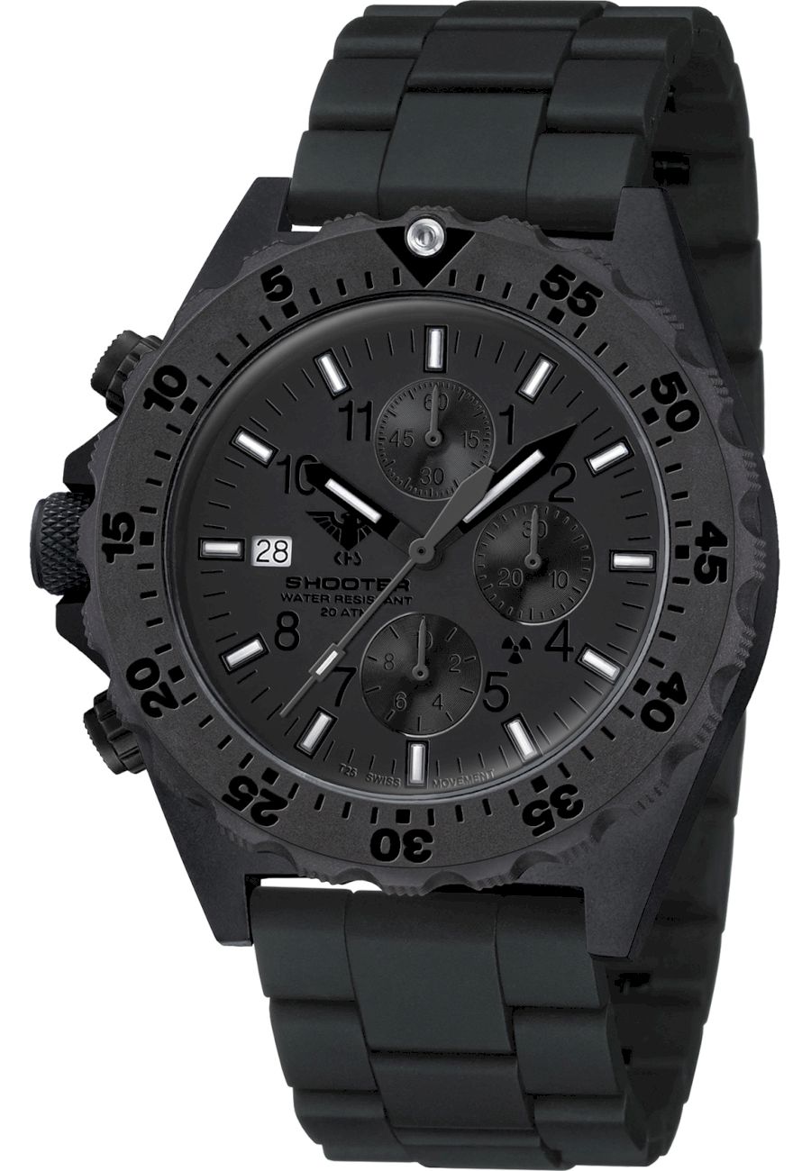 Ceas barbati, KHS, Analog, Textil, Negru