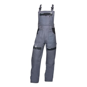 Pantaloni de lucru cu pieptar COOL TREND, culoare gri, marimea 60