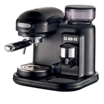 Espressor manual Ariete Moderna, 1318BK, 1080W, Rasnita incorporata, Sistem cappuccino, 15 Bar, Negru Espressor manual Ariete Moderna, 1318BK, 1080W, Rasnita incorporata, Sistem cappuccino, 15 Bar, Negru