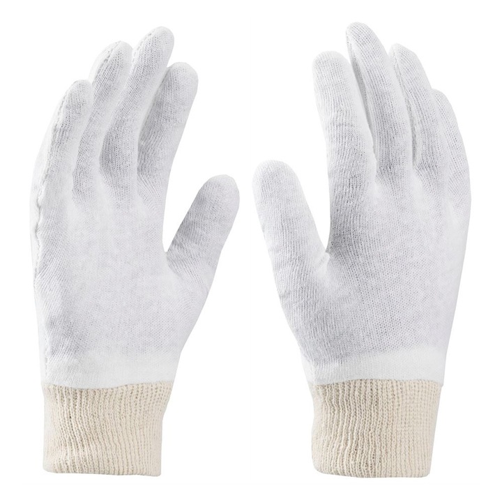 Текстилни защитни ръкавици Corey, бели, размер 8