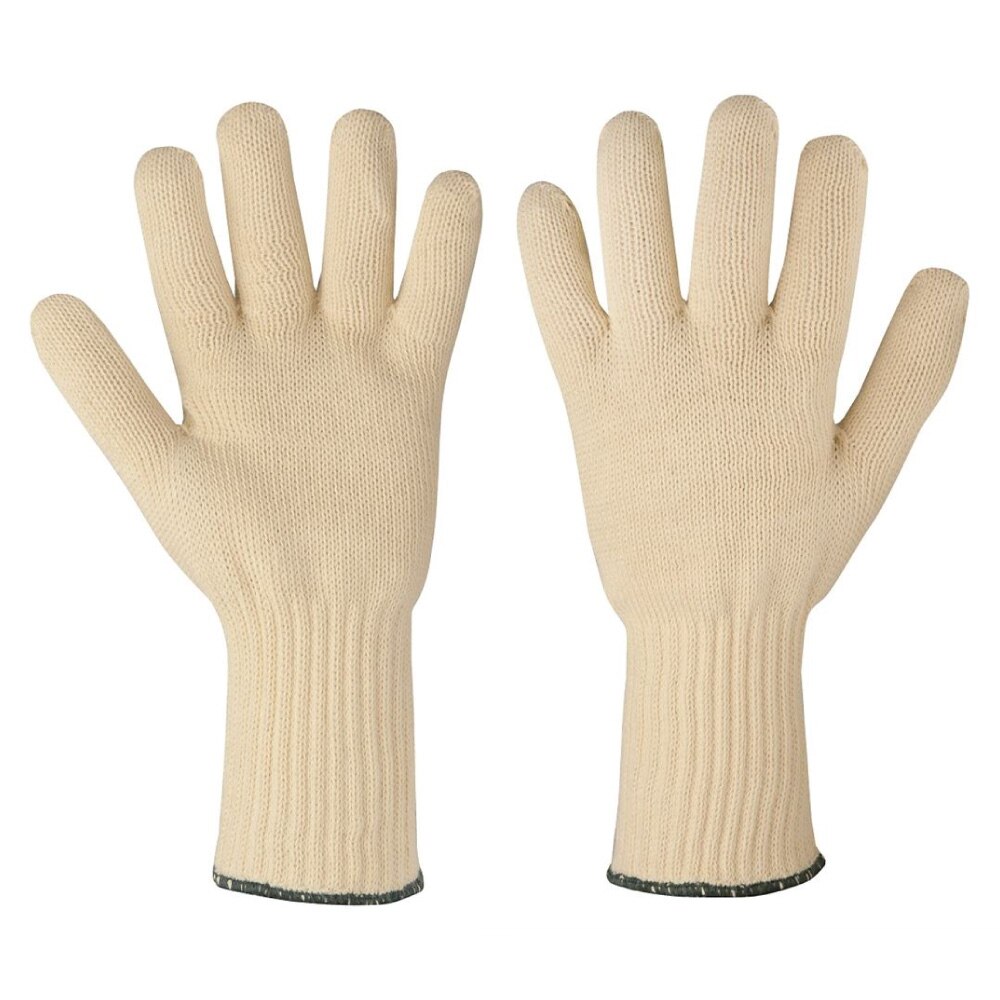 Manusi de protectie termica din kevlar tricotat, 33 cm, 250 grade, Alan 254X 42XXXX, culoare bej, marimea 11