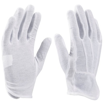 Manusi de protectie cu picouri Buddy, culoare alb, marimea 9 Manusi de protectie cu picouri Buddy, culoare alb, marimea 9