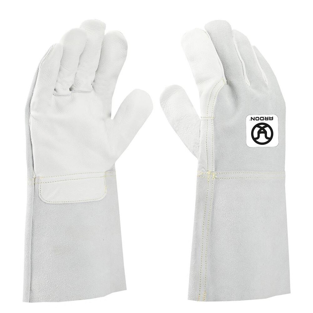 Manusi de protectie pentru sudura din spalt bovina, ata kevlar, 35 cm, COY 4143 413X4X, culoare gri, marimea 10