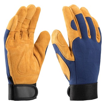 Manusi de protectie din spalt bovina, August 3113X, culoare albastru-maro, marimea 8 Manusi de protectie din spalt bovina, August 3113X, culoare albastru-maro, marimea 8