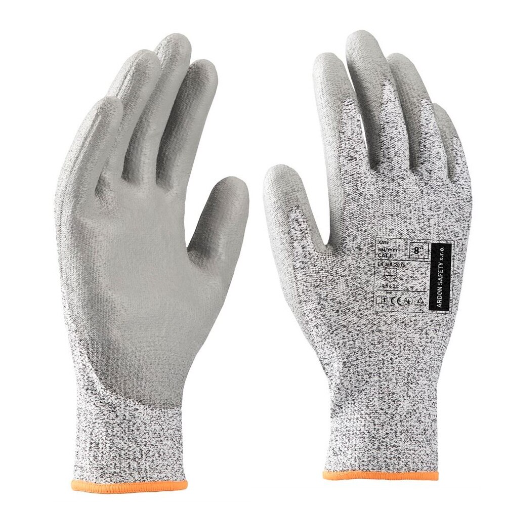 Manusi de protectie antitaiere XA5C 4542C, culoare gri, marimea 6