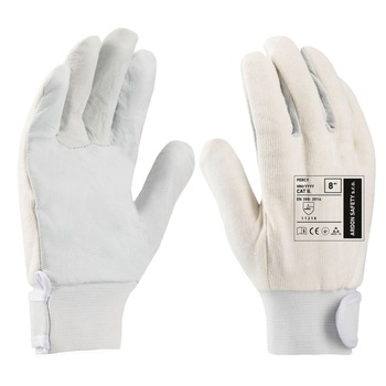 Manusi de protectie din piele de capra Perrcy cu manseta velcro - gri 1121X, culoare gri, marimea 10 Manusi de protectie din piele de capra Perrcy cu manseta velcro - gri 1121X, culoare gri, marimea 10