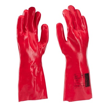 Manusi de protectie imersate in PVC 45 cm- Ray - rosu 4121X, culoare rosu, marimea 45 Manusi de protectie imersate in PVC 45 cm- Ray - rosu 4121X, culoare rosu, marimea 45