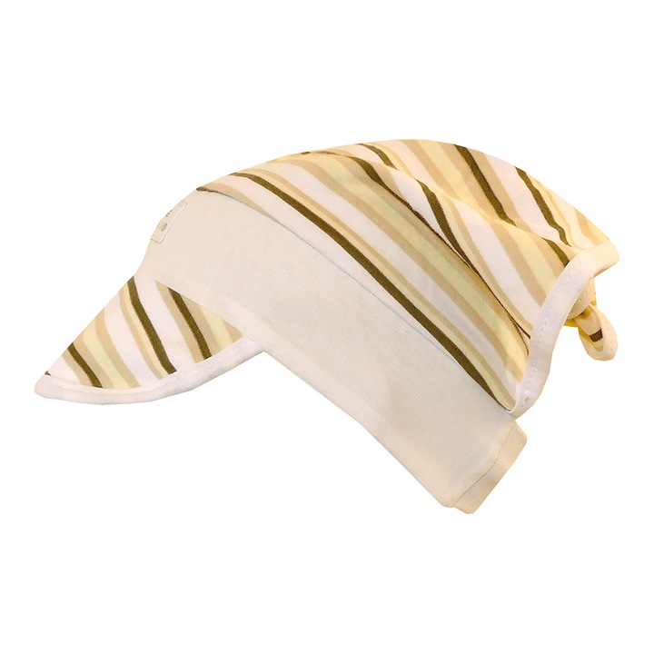 Unisex sildes fejkendő, nyári kalap (Drapp, 42 cm)