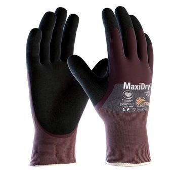 Manusi de protectie MaxiDry - 4121A (56 425), culoare violet, marimea 9 Manusi de protectie MaxiDry - 4121A (56 425), culoare violet, marimea 9