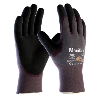Manusi de protectie MaxiDry - 4121A (56 424), culoare violet, marimea 6 Manusi de protectie MaxiDry - 4121A (56 424), culoare violet, marimea 6