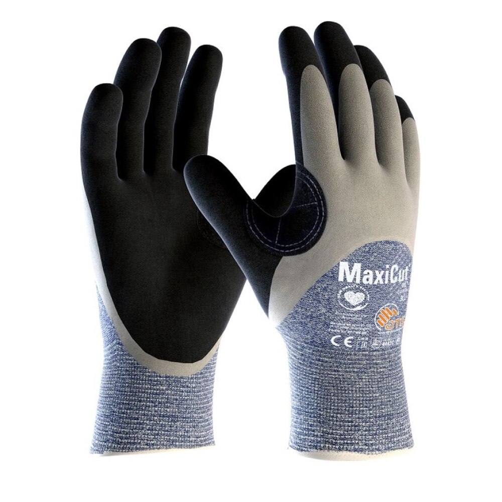 Manusi de protectie MaxiCut Oil - 3/4 - 4443C (34 505), culoare albastru - negru, marimea 10