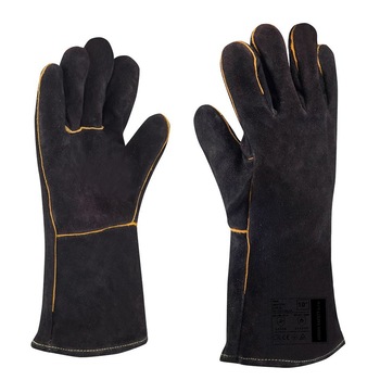 Manusi de protectie pentru sudura din spalt bovina, 35 cm, Sam 3343 413X4X, culoare negru, marimea 10 Manusi de protectie pentru sudura din spalt bovina, 35 cm, Sam 3343 413X4X, culoare negru, marimea 10