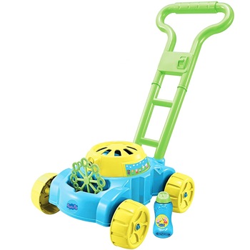 Jucarie Peppa Pig, Masina de tuns iarba si de facut baloane de sapun Jucarie Peppa Pig, Masina de tuns iarba si de facut baloane de sapun