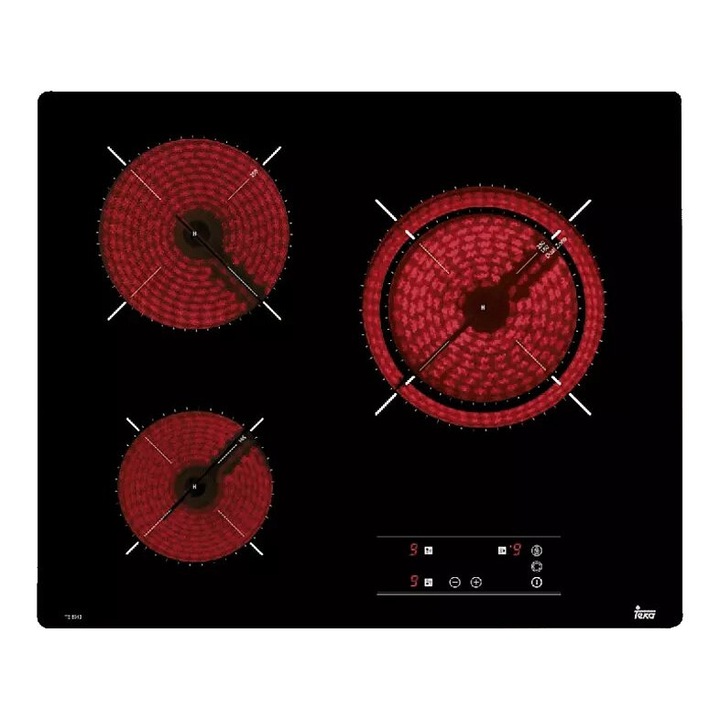 Plita Incorporabila Teka TB 6315, Electrica, 3 Zone, 27 cm, Negru