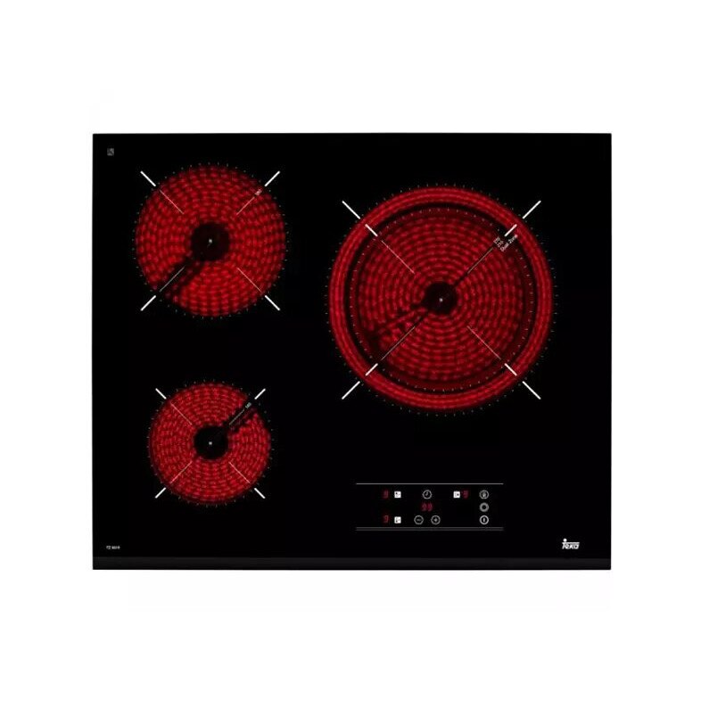 Plita Incorporabila Teka TZ 6315, Electrica, 3 Zone, 60 cm, Negru