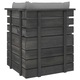 Canapea gradina din paleti vidaXL, 4 locuri, cu perne, lemn masiv pin, 60 x 65 x 71.5 cm, 33.55 kg 3061744