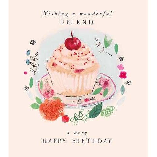 Felicitare - Cupcake Wonderful Friend, , Cu mesaj , Carton
