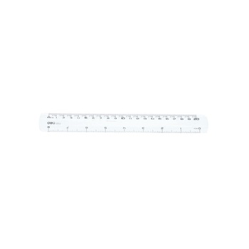 Rigla Transparenta, 20 cm, Deli Rigla Transparenta, 20 cm, Deli