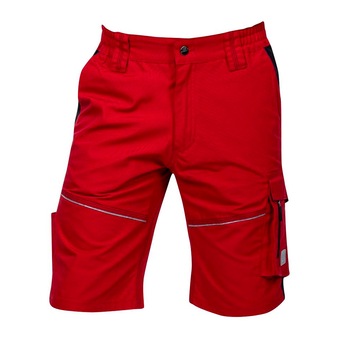 Pantaloni de lucru scurti hidrofobizati URBAN+, culoare rosu, marimea 52 Pantaloni de lucru scurti hidrofobizati URBAN+, culoare rosu, marimea 52