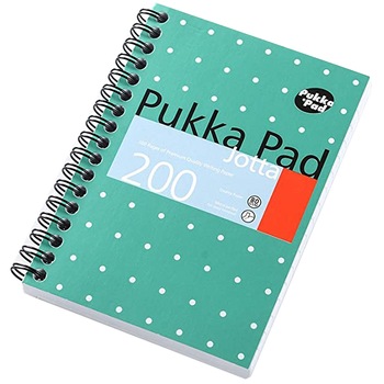 Caiet cu spirala Pukka Pads Metallic Jotta 200 pagini dictando A6 Caiet cu spirala Pukka Pads Metallic Jotta 200 pagini dictando A6