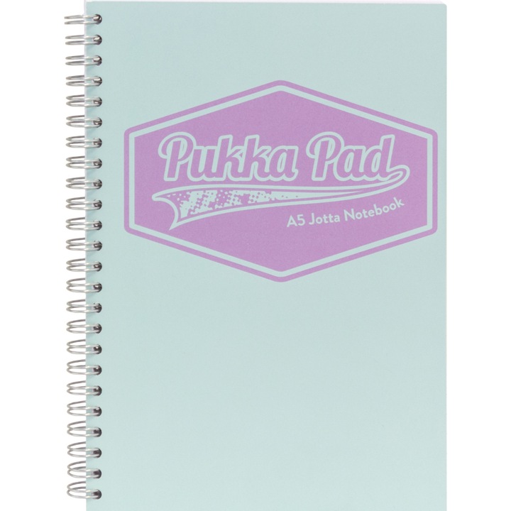 Caiet cu spirala Pukka Pad Pastel Jotta 200 pagini dictando A5 menta