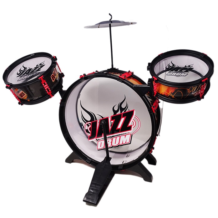 Set de Tobe cu Scaunel pentru Copii Jazz Drum, SALAMANDRA KIDS®