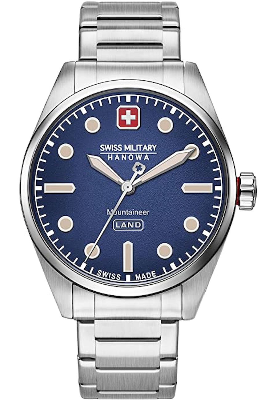 Ceas de dama Swiss Military Hanowa 06-5345.7.04.003, 10 ATM, Argintiu