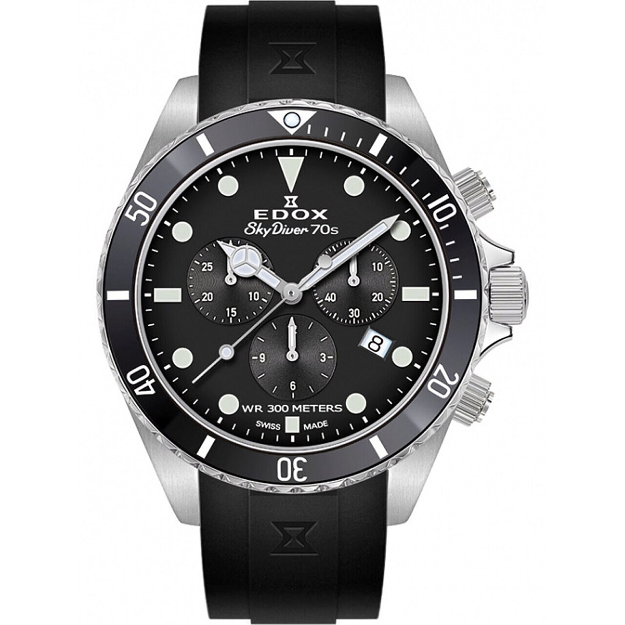 Ceas barbatesc Edox 10238-3NCA-NI, Quartz, 44mm, 30ATM, Argintiu