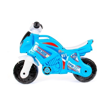 Motocicleta muzicala alb/bleu Police, Technok, 72 х 52 х 35 cm
