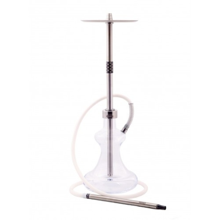 Narghilea Oduman Hybrid, MM, Aluminiu, Negru