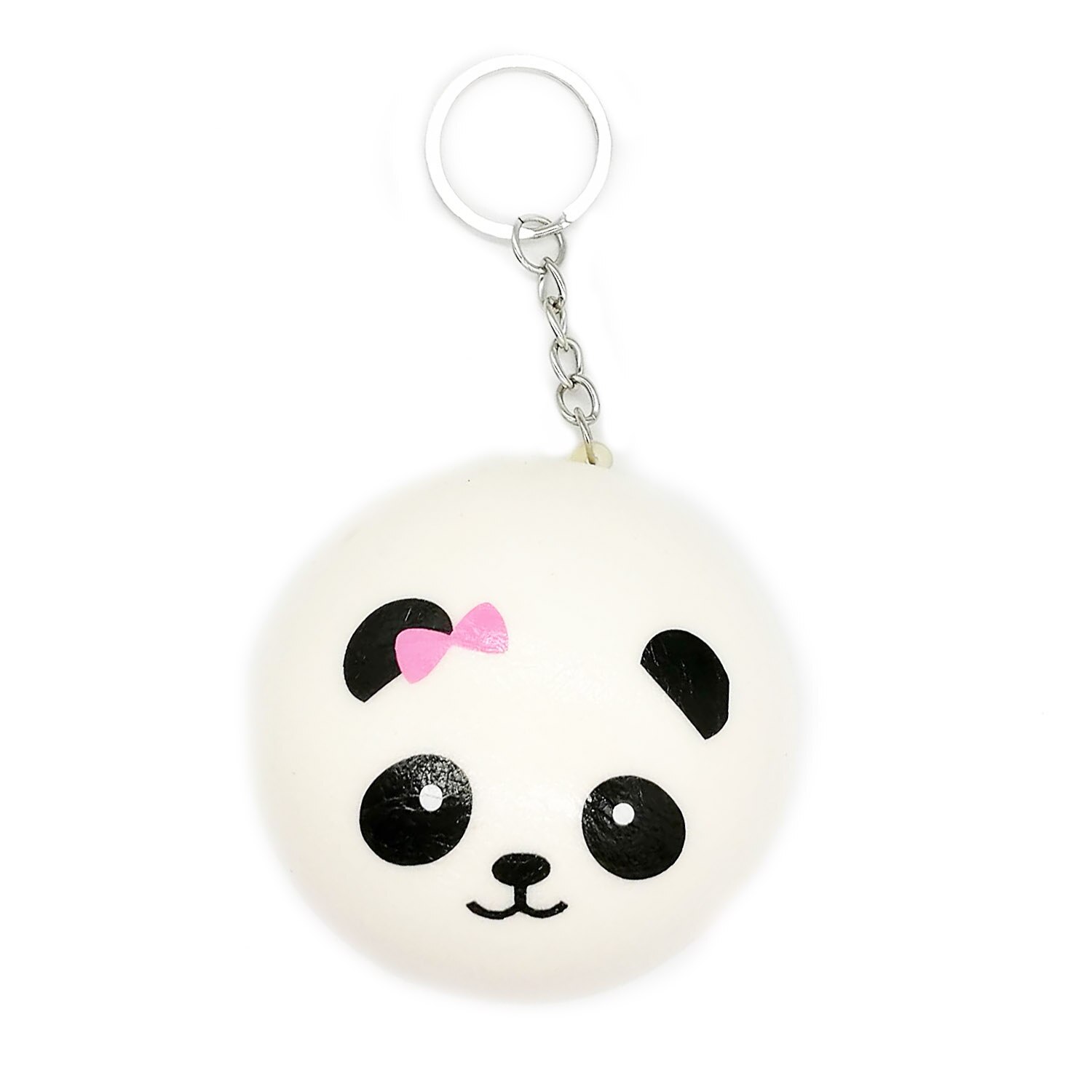 Jucarie antistres, Vision, Squishy Panda, cu inel de pus la chei Panda