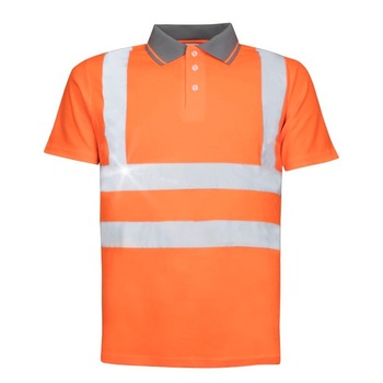 Tricou polo reflectorizant cu maneca scurta REF 202, culoare portocaliu, marimea 4XL Tricou polo reflectorizant cu maneca scurta REF 202, culoare portocaliu, marimea 4XL