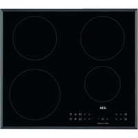 Plita incorporabila AEG IKB64301FB, Inductie, Hob2Hood, 60 cm, Control Optiheat, 4 zone de gatit, Negru