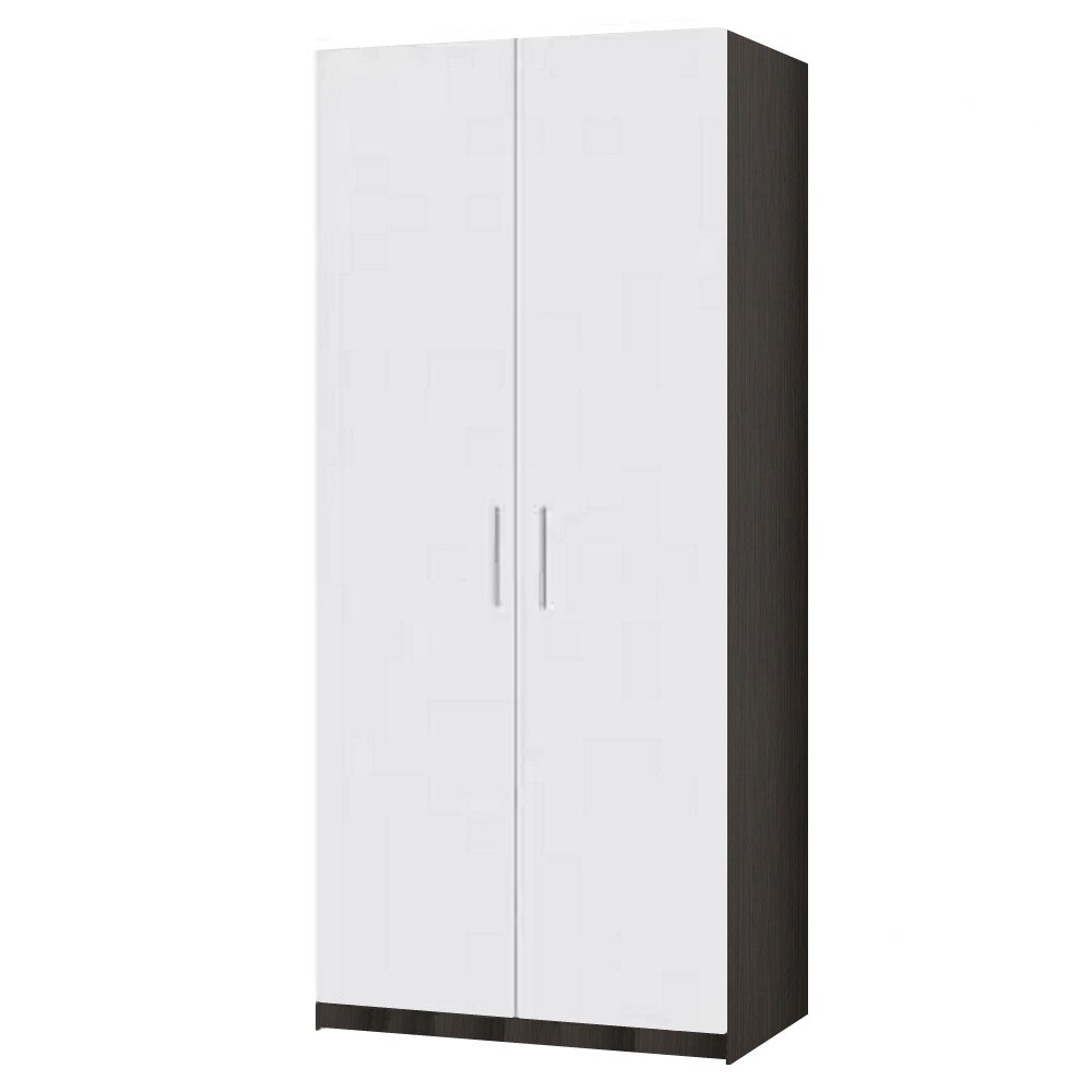 Dulap Toby, H200xL80xA40, Wenge / Alb