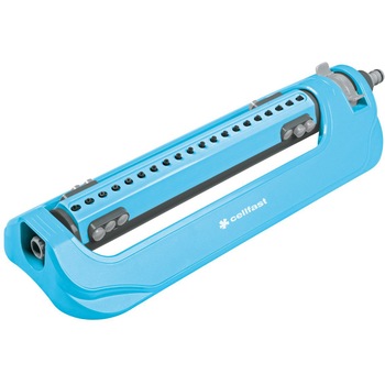 Aspersor oscilant Cellfast OPTI IDEAL, 20 duze, 263 m2 suprafata maxima, reglare debit apa, reglare interval stropire Aspersor oscilant Cellfast OPTI IDEAL, 20 duze, 263 m2 suprafata maxima, reglare debit apa, reglare interval stropire