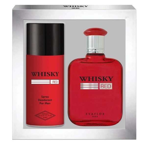 Set 2 piese Whisky Red 100ml apa de toaleta, 150ml deo spray