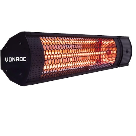 Incalzitor terasa VONROC, PH502AC, 2000W, cu telecomanda, negru